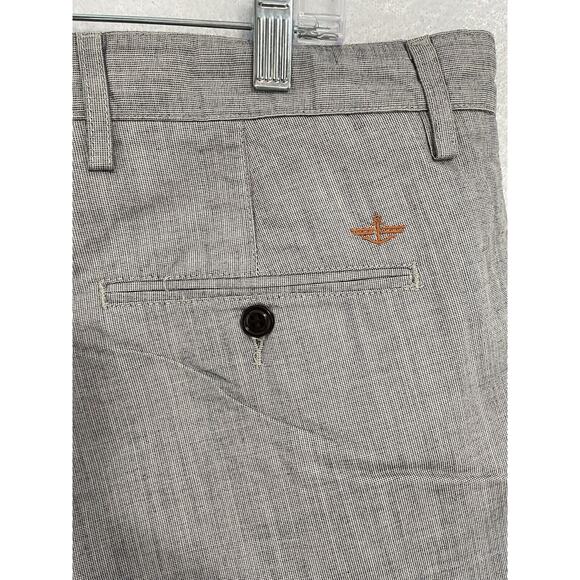 Dockers Pacific Collection 38X29 Gray Check Field Khaki Flat Front Pants NEW - Picture 4 of 10